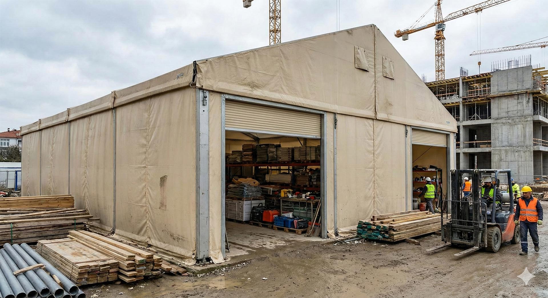 Şantiye Depo Çadırları